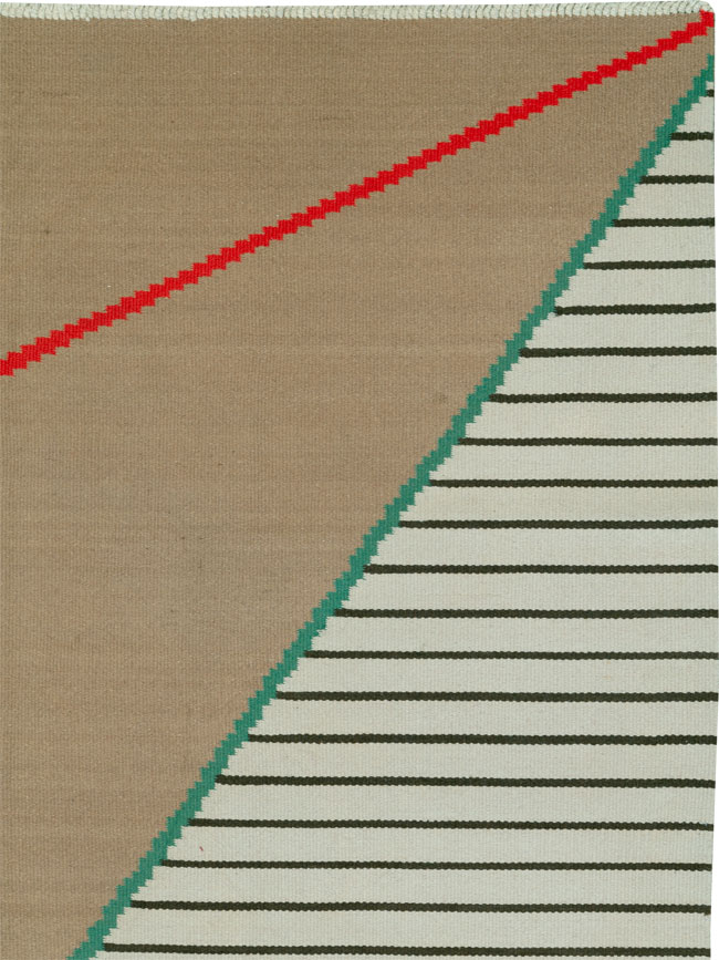 Vintage Czech Kilim Flatweave By Antonin Kybal, No.27138 - Galerie Shabab