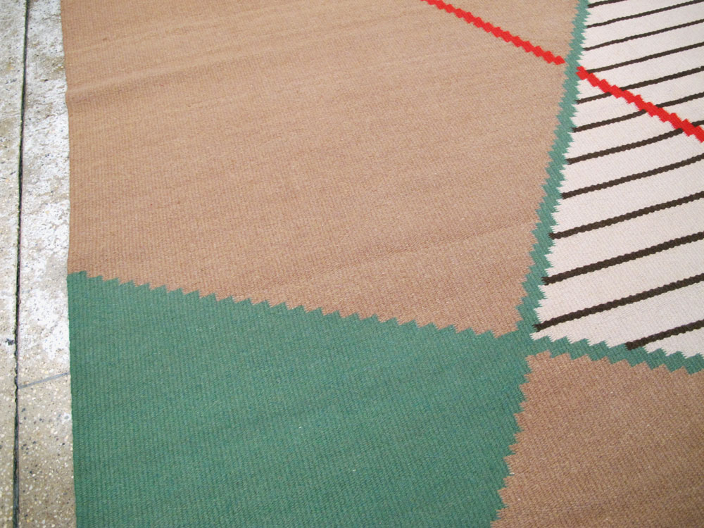 Vintage Czech Kilim Flatweave By Antonin Kybal, No.27138 - Galerie Shabab