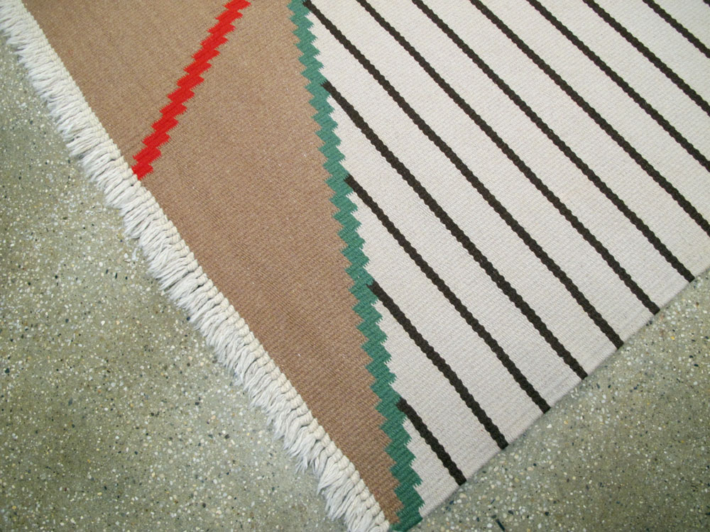 Vintage Czech Kilim Flatweave By Antonin Kybal, No.27138 - Galerie Shabab