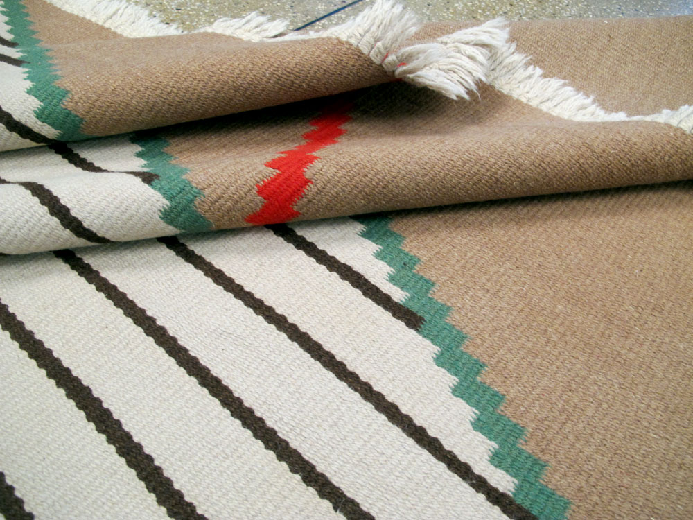 Vintage Czech Kilim Flatweave By Antonin Kybal, No.27138 - Galerie Shabab