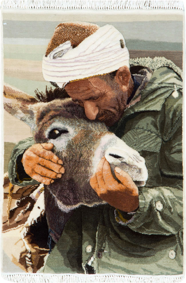 Modern Persian Tabriz Pictorial Rug, No.27140 - Galerie Shabab