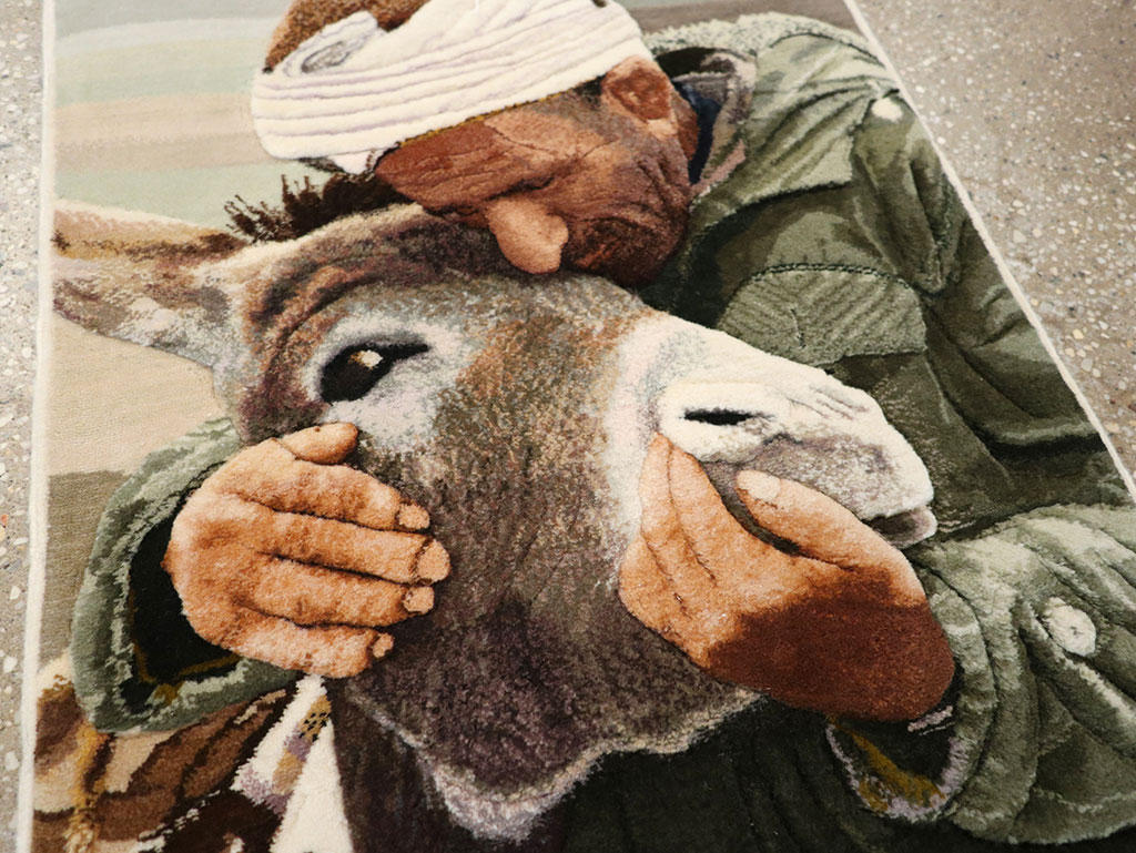 Modern Persian Tabriz Pictorial Rug, No.27140 - Galerie Shabab