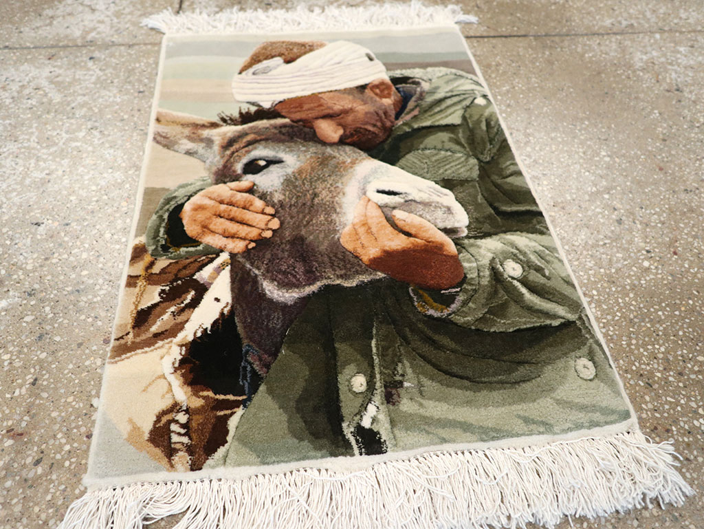 Modern Persian Tabriz Pictorial Rug, No.27140 - Galerie Shabab