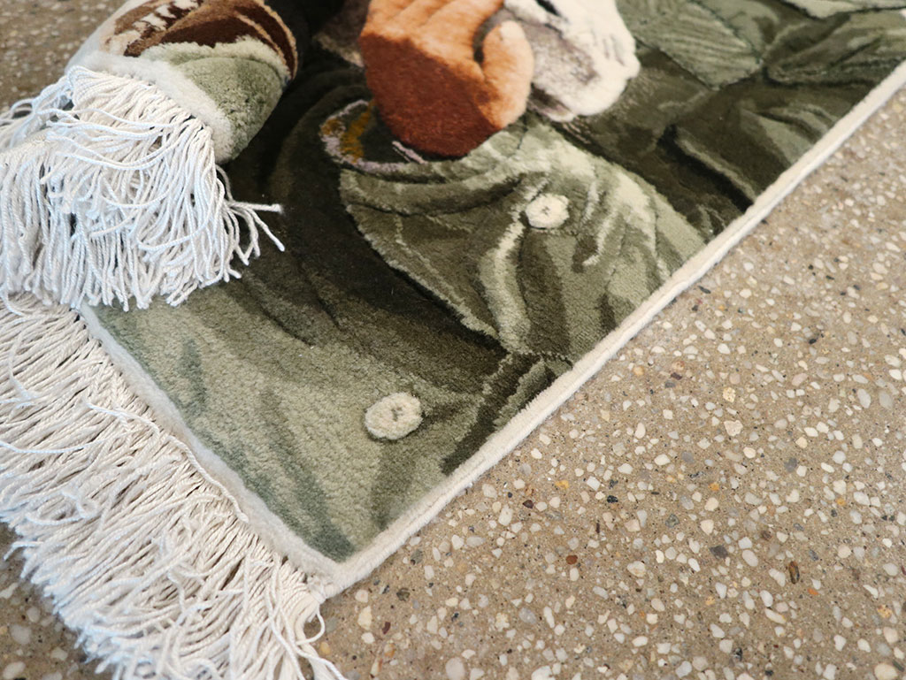 Modern Persian Tabriz Pictorial Rug, No.27140 - Galerie Shabab