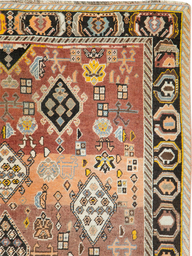 Vintage Persian Gabbeh Rug, No.27142 - Galerie Shabab