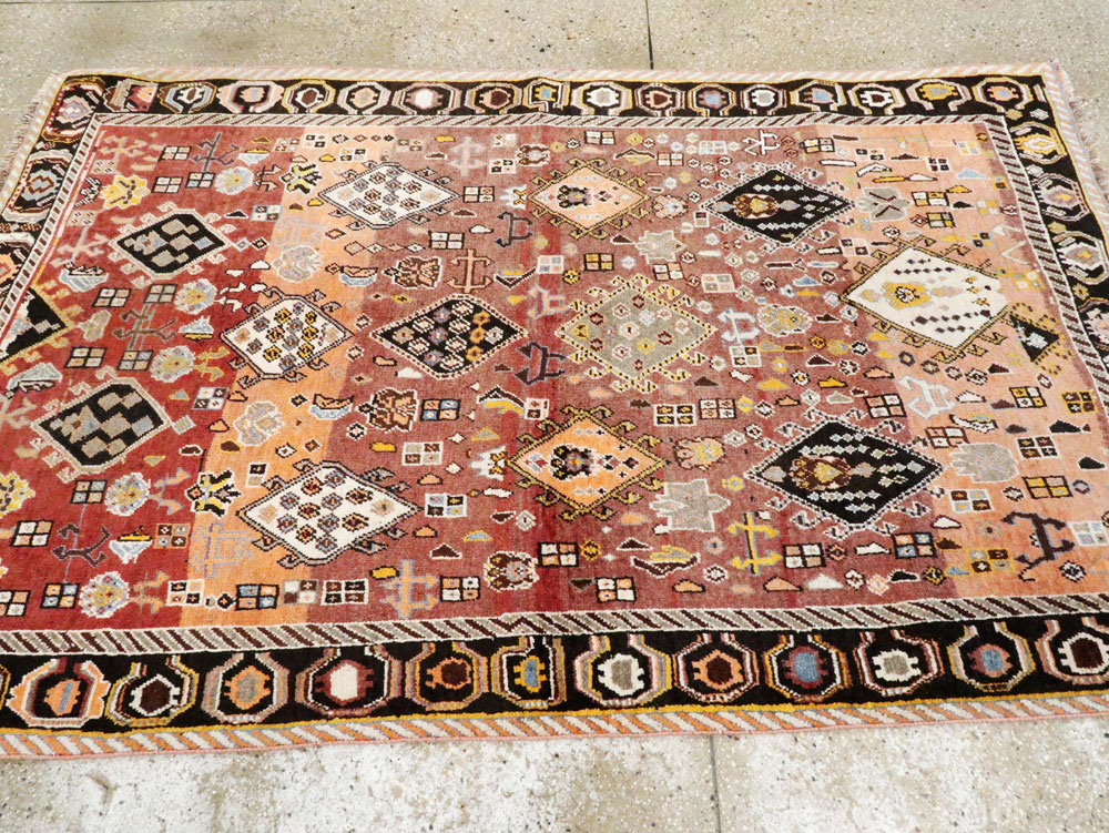 Vintage Persian Gabbeh Rug, No.27142 - Galerie Shabab