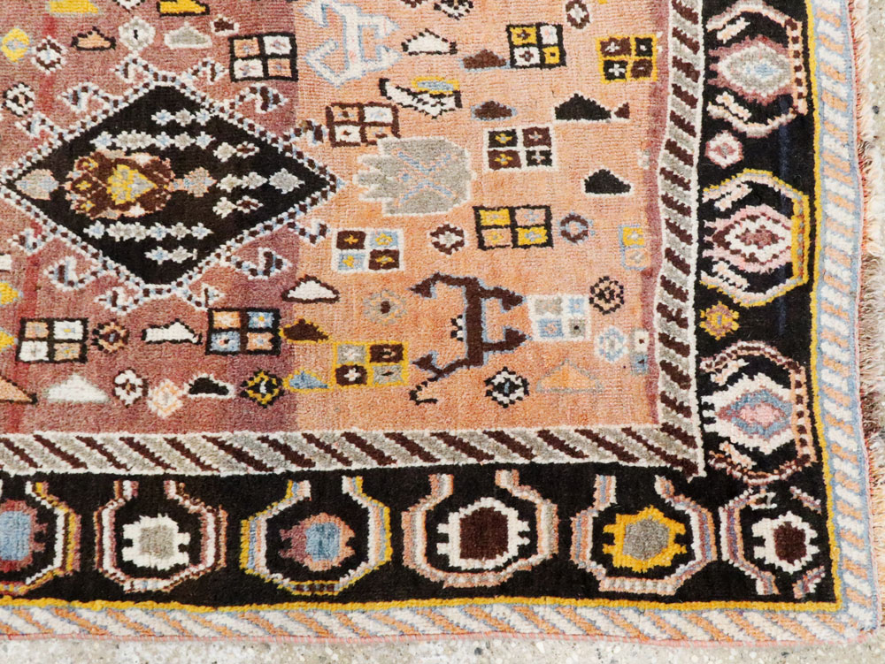 Vintage Persian Gabbeh Rug, No.27142 - Galerie Shabab