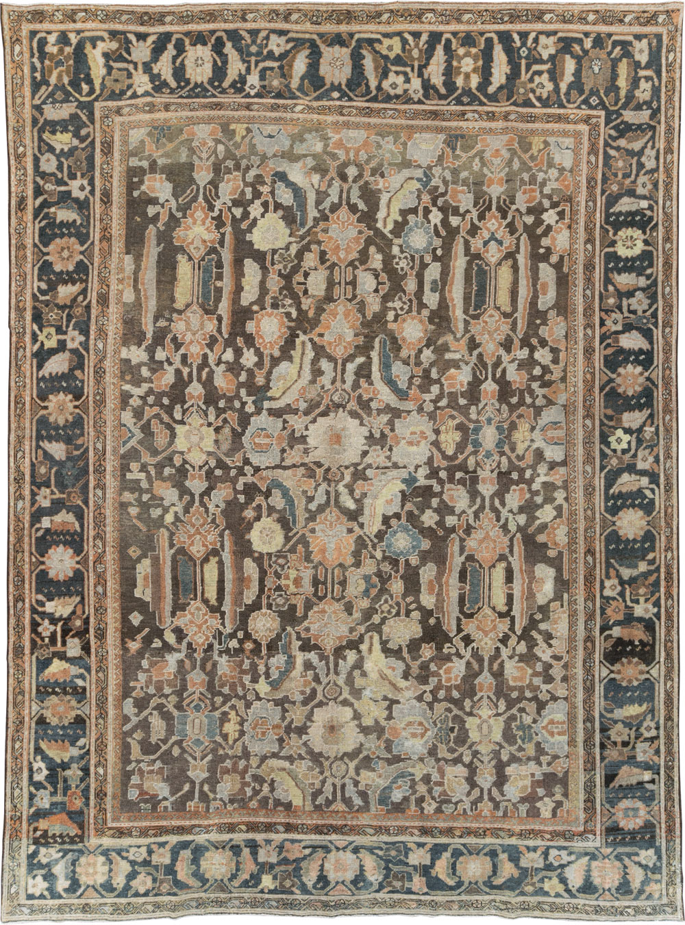 Antique Persian Mahal Room Size Carpet, No.27144 - Galerie Shabab