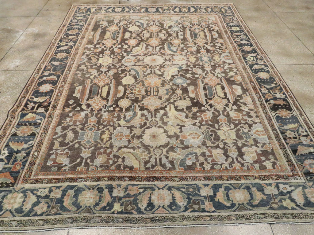Antique Persian Mahal Room Size Carpet, No.27144 - Galerie Shabab