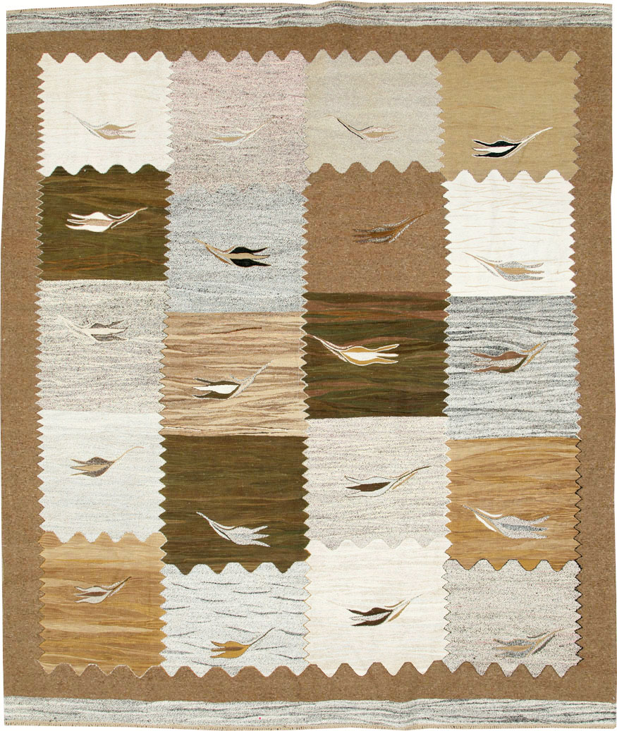 Modern Turkish Flatweave Kilim, No.27165 - Galerie Shabab