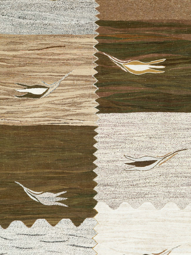 Modern Turkish Flatweave Kilim, No.27165 - Galerie Shabab