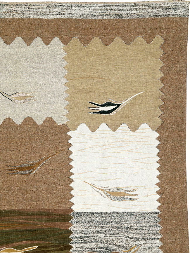 Modern Turkish Flatweave Kilim, No.27165 - Galerie Shabab