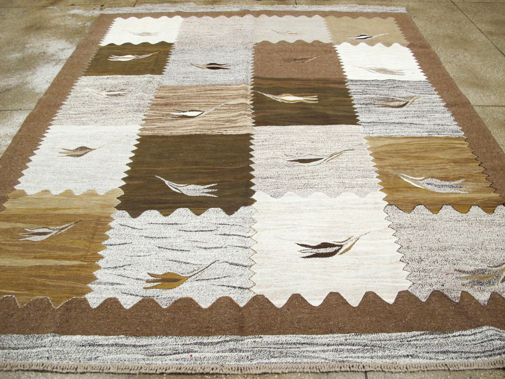 Modern Turkish Flatweave Kilim, No.27165 - Galerie Shabab