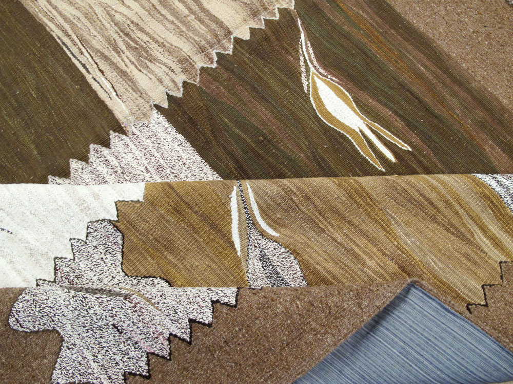 Modern Turkish Flatweave Kilim, No.27165 - Galerie Shabab