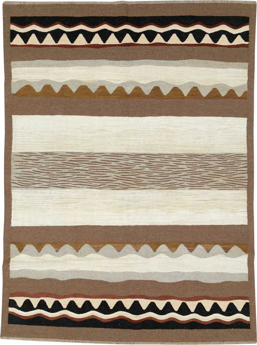 Modern Turkish Flatweave, No.27166 - Galerie Shabab