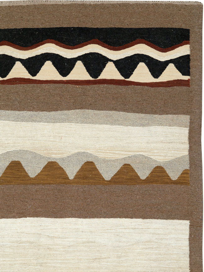 Modern Turkish Flatweave, No.27166 - Galerie Shabab