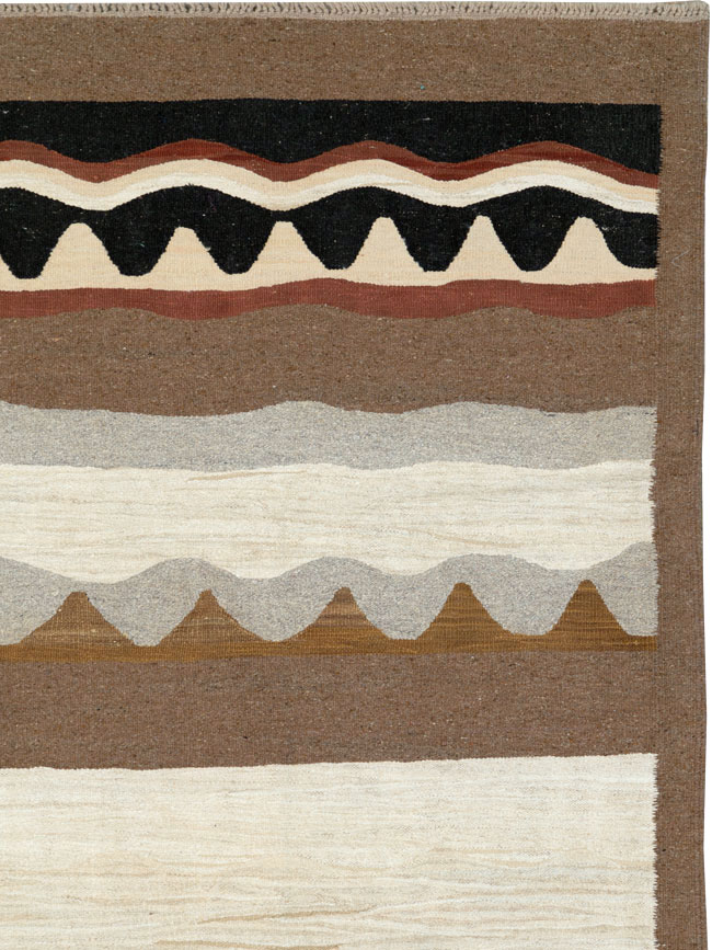Modern Turkish Flatweave, No.27166 - Galerie Shabab