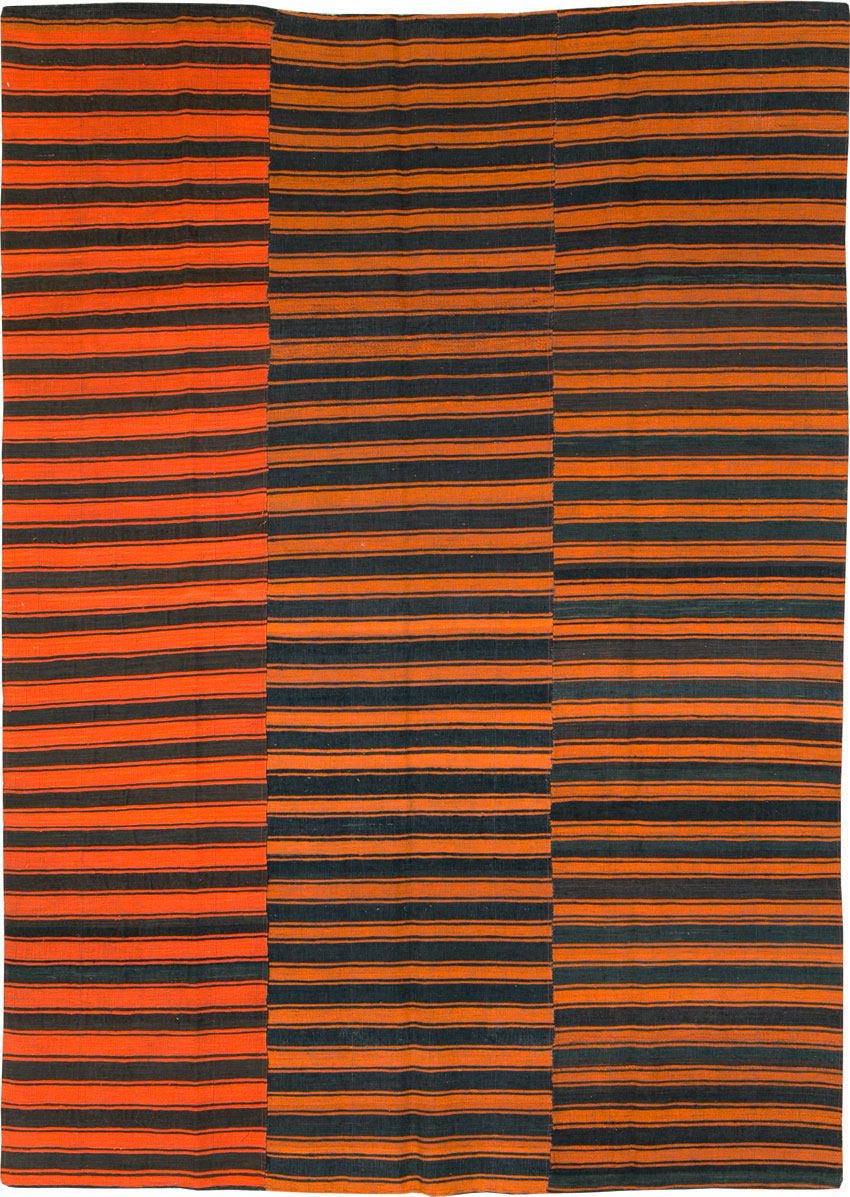 Vintage Turkish Flatweave Kilim Accent Rug, No.27175 - Galerie Shabab