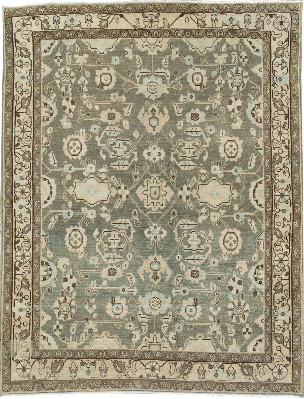 Vintage Persian Malayer Accent Rug, No.27189 - Galerie Shabab