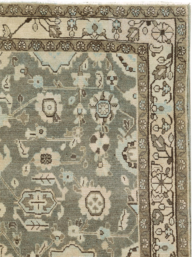 Vintage Persian Malayer Accent Rug, No.27189 - Galerie Shabab