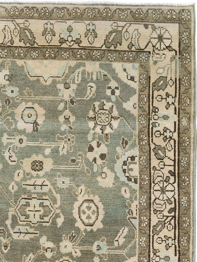 Vintage Persian Malayer Accent Rug, No.27189 - Galerie Shabab