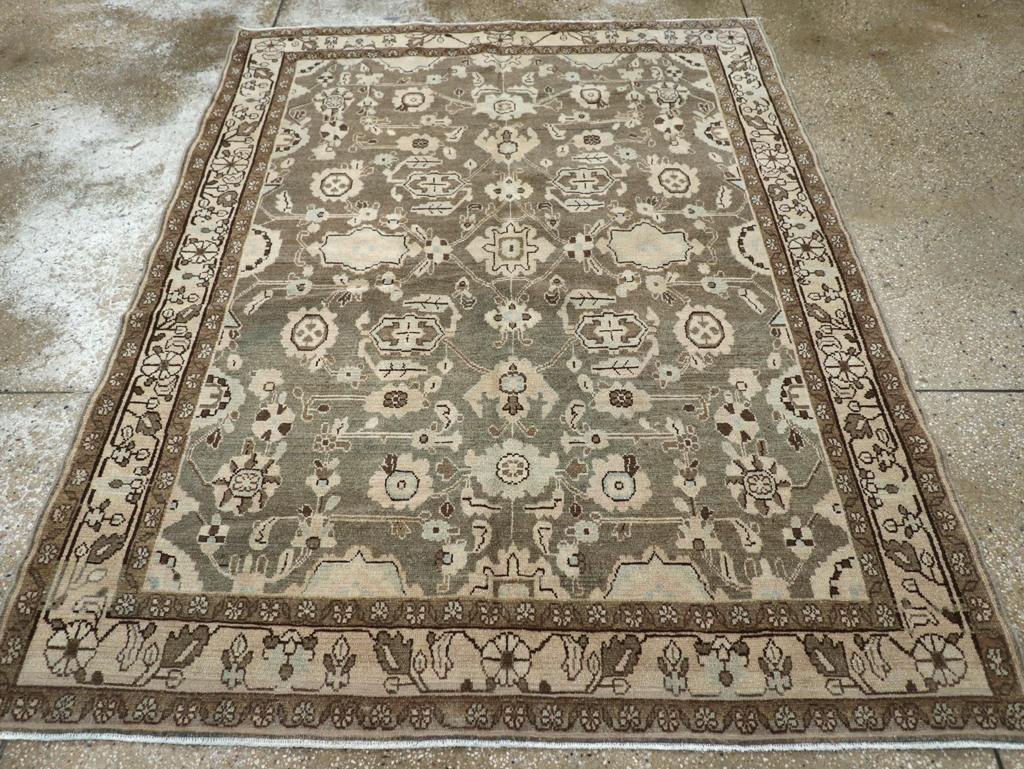 Vintage Persian Malayer Accent Rug, No.27189 - Galerie Shabab