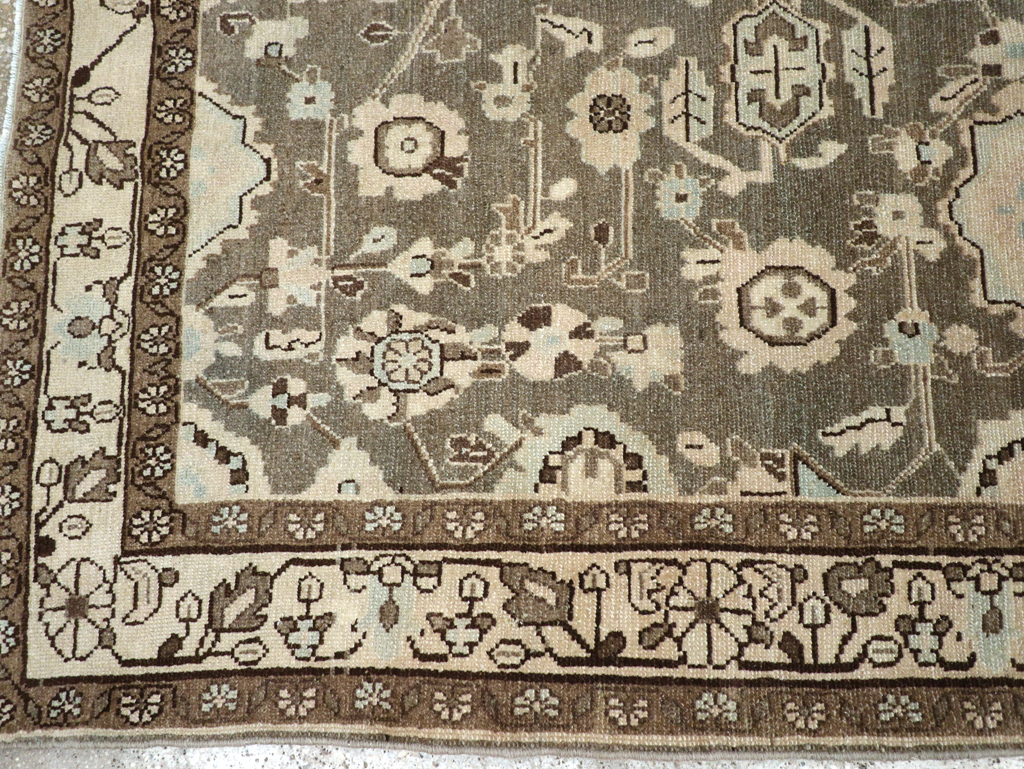 Vintage Persian Malayer Accent Rug, No.27189 - Galerie Shabab