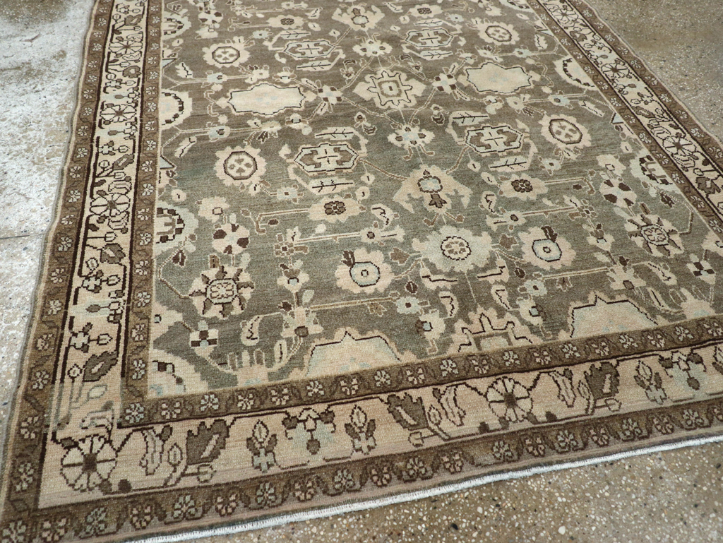 Vintage Persian Malayer Accent Rug, No.27189 - Galerie Shabab