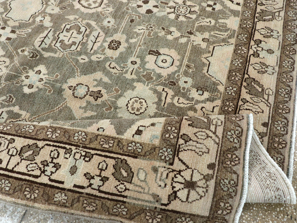 Vintage Persian Malayer Accent Rug, No.27189 - Galerie Shabab