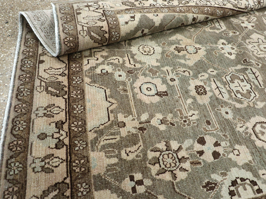 Vintage Persian Malayer Accent Rug, No.27189 - Galerie Shabab