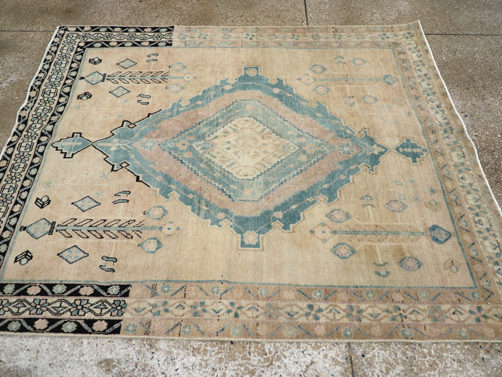 Vintage Persian Afshar Accent Rug, No.27192 - Galerie Shabab