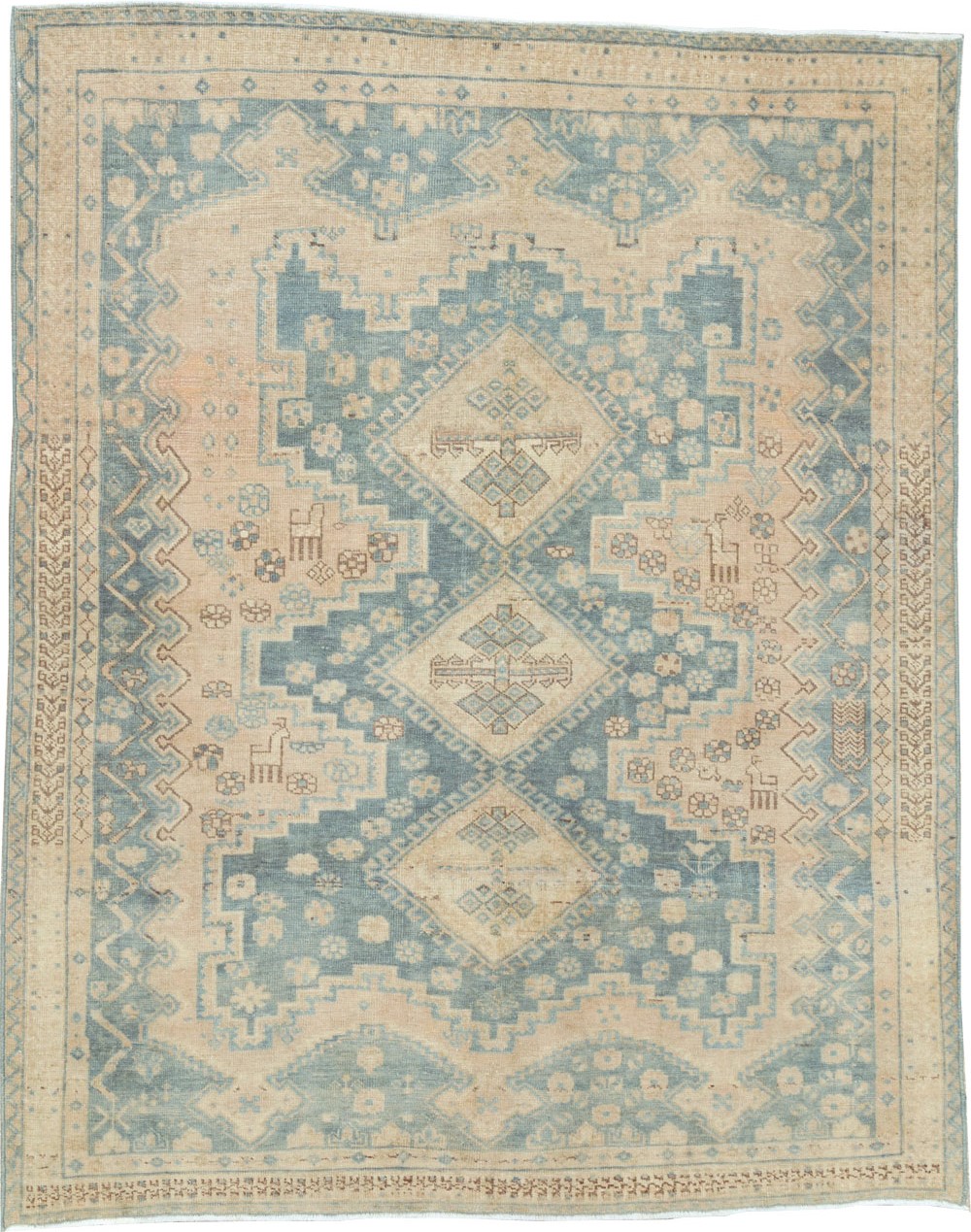 Vintage Persian Afshar Accent Rug, No.27194 - Galerie Shabab