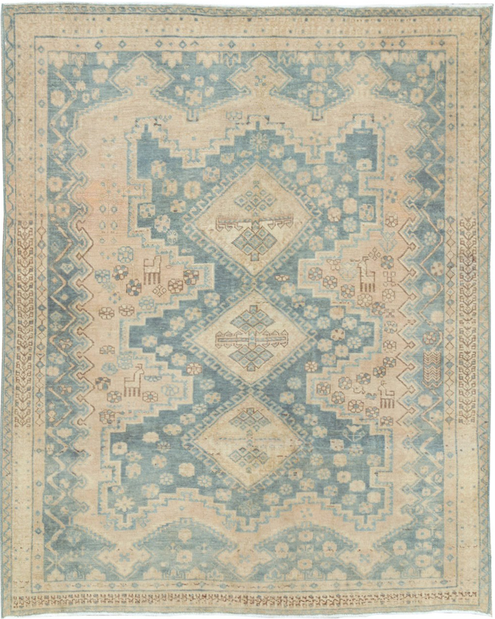 Vintage Persian Afshar Accent Rug, No.27194 - Galerie Shabab