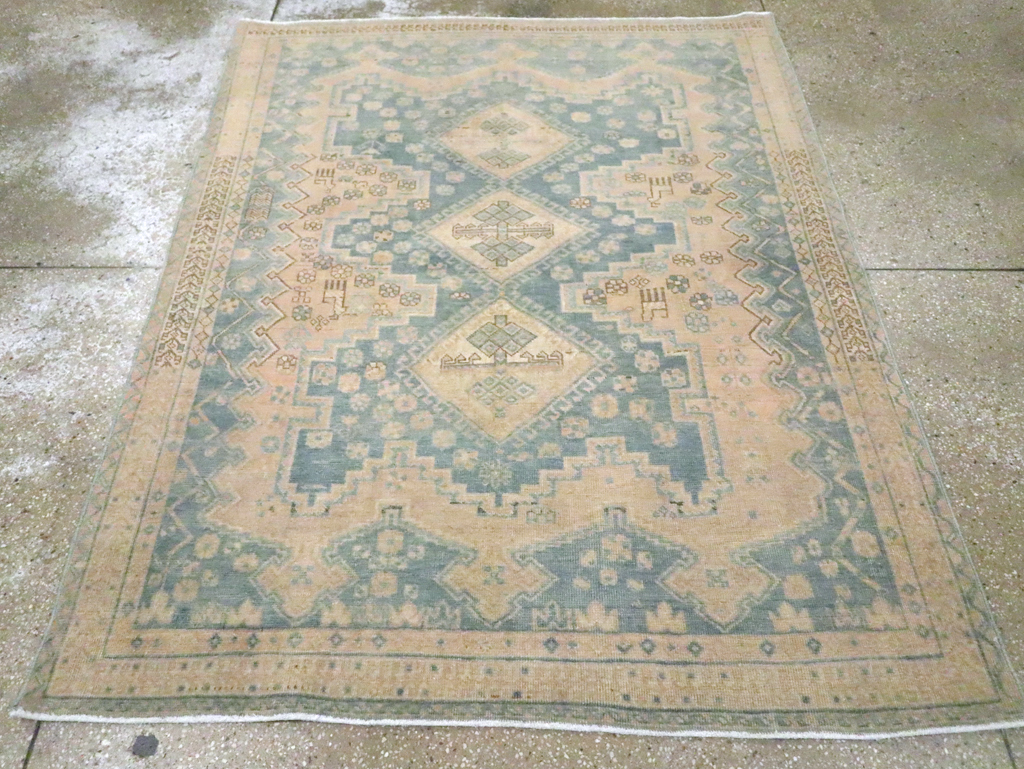 Vintage Persian Afshar Accent Rug, No.27194 - Galerie Shabab