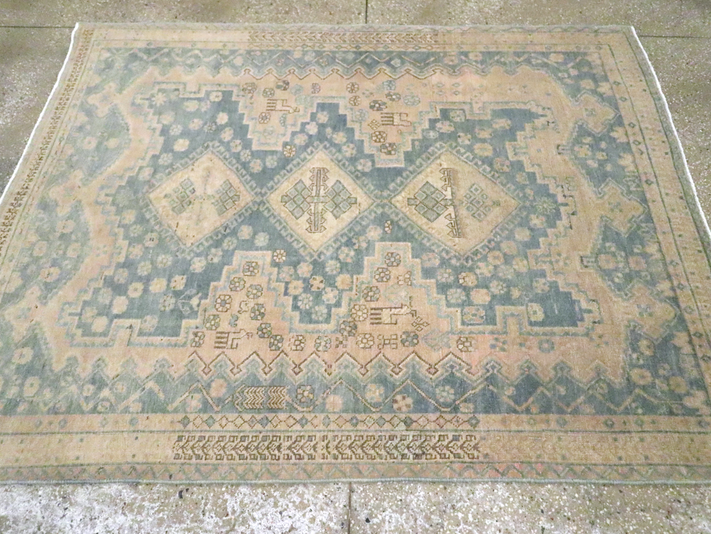 Vintage Persian Afshar Accent Rug, No.27194 - Galerie Shabab