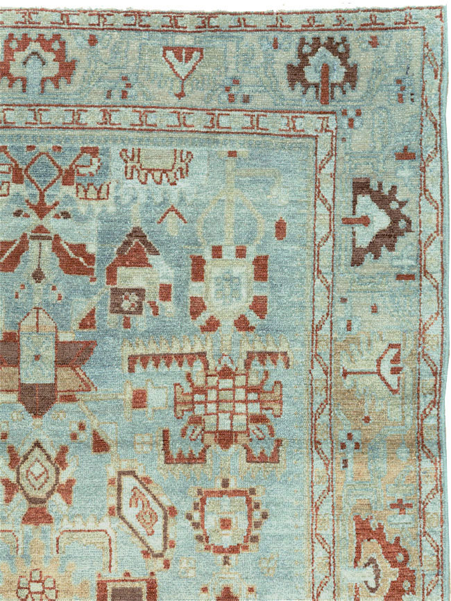 Vintage Persian Malayer Accent Rug, No.27201 - Galerie Shabab