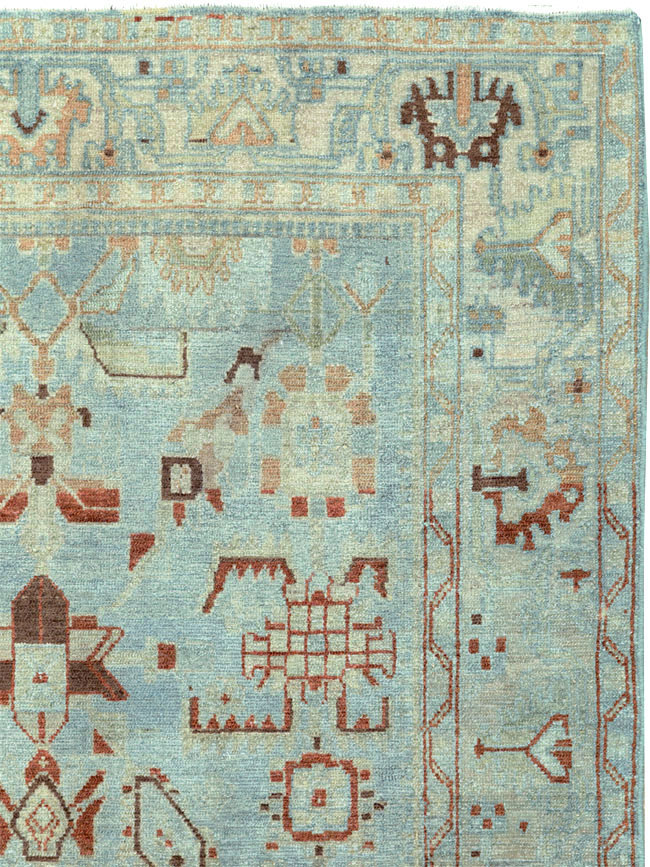 Vintage Persian Malayer Accent Rug, No.27201 - Galerie Shabab