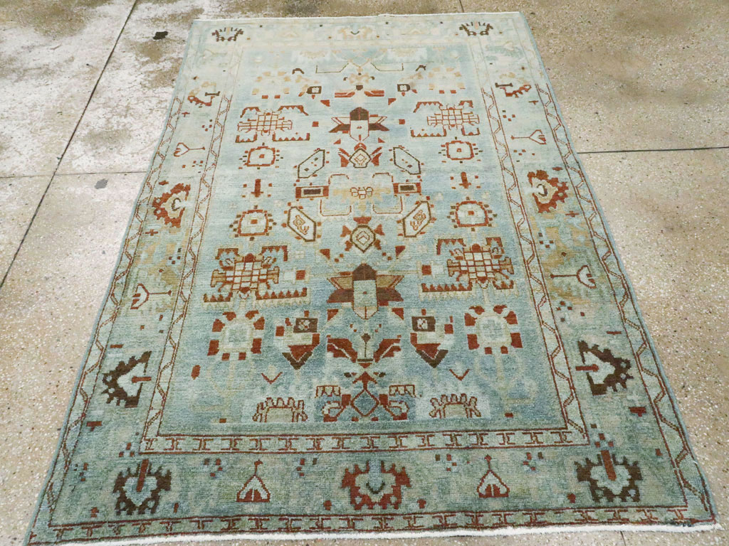 Vintage Persian Malayer Accent Rug, No.27201 - Galerie Shabab