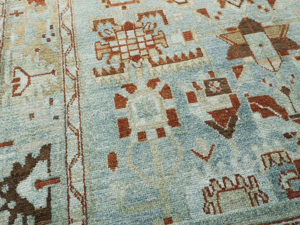 Vintage Persian Malayer Accent Rug, No.27201 - Galerie Shabab