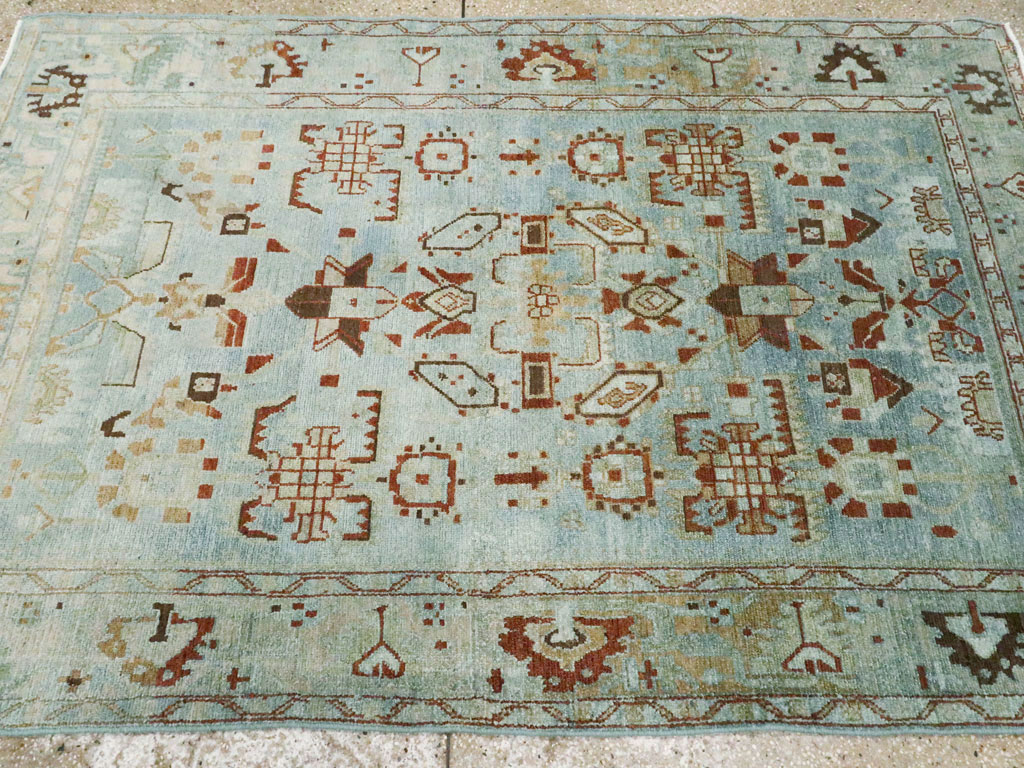 Vintage Persian Malayer Accent Rug, No.27201 - Galerie Shabab