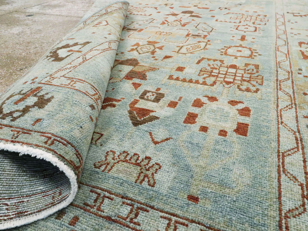 Vintage Persian Malayer Accent Rug, No.27201 - Galerie Shabab