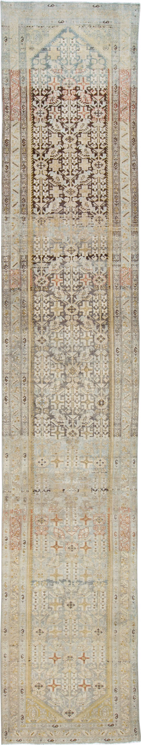 Antique Persian Malayer Long Runner, No.27202 - Galerie Shabab
