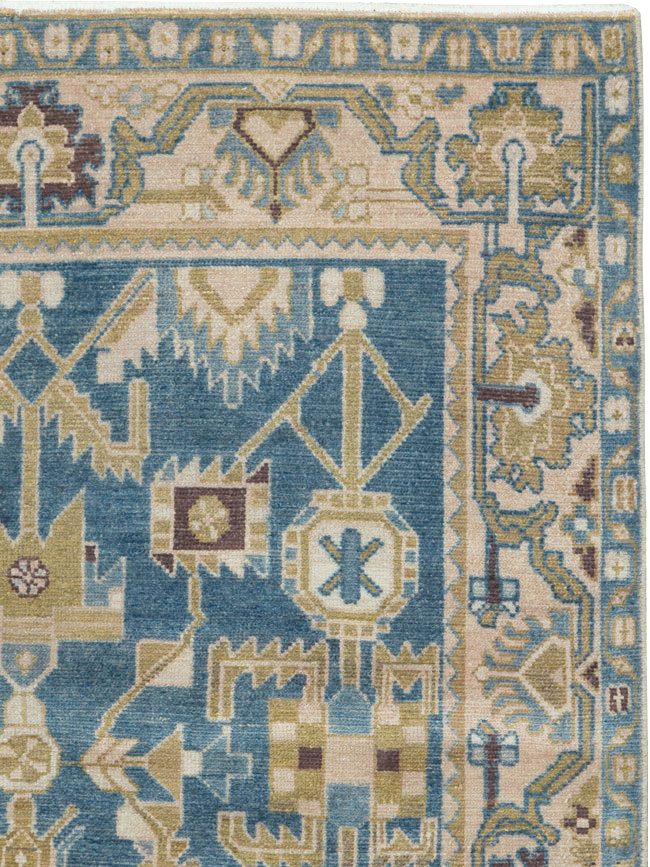 Vintage Persian Malayer Accent Rug, No.27208 - Galerie Shabab