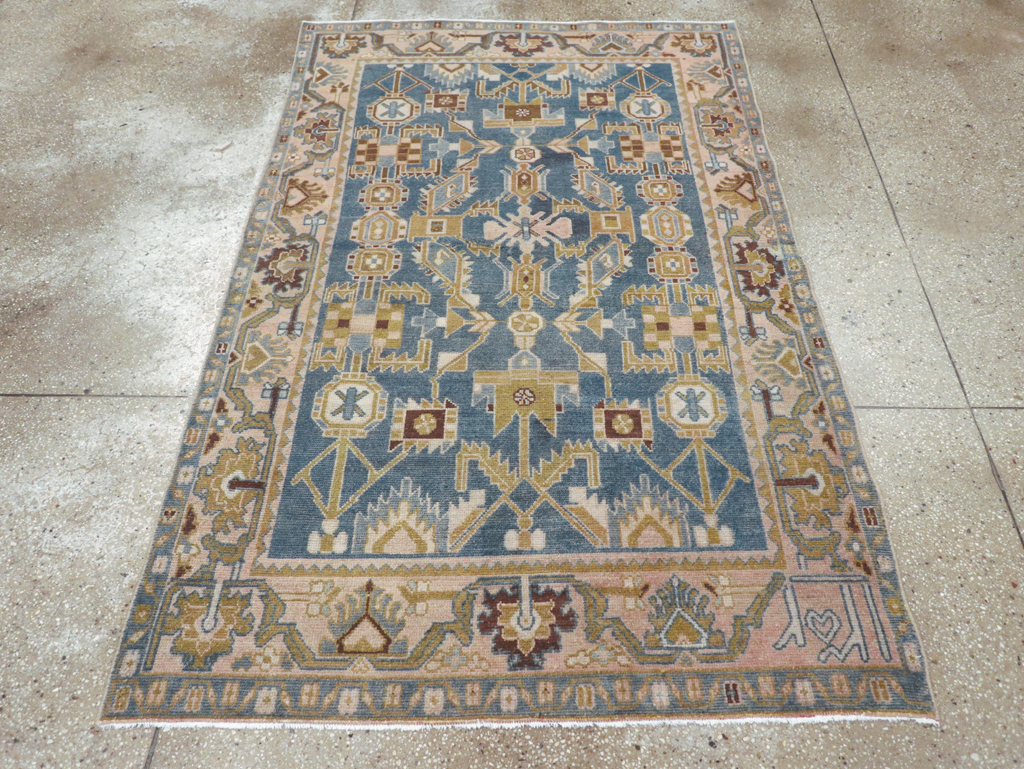 Vintage Persian Malayer Accent Rug, No.27208 - Galerie Shabab