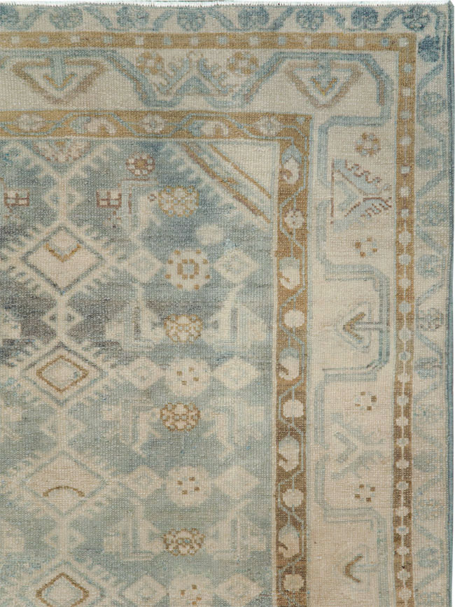 Vintage Persian Malayer Throw Rug, No.27221 - Galerie Shabab