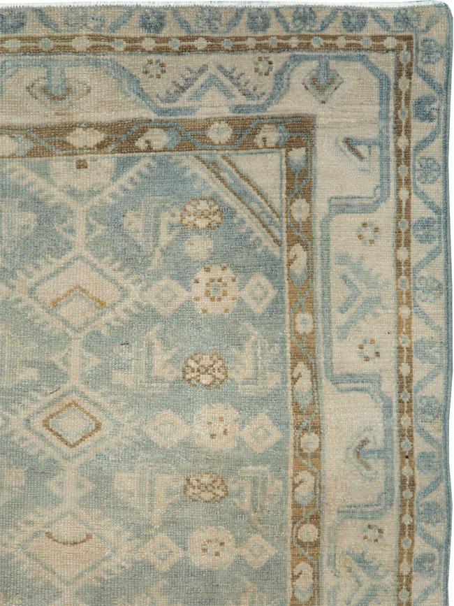 Vintage Persian Malayer Throw Rug, No.27221 - Galerie Shabab