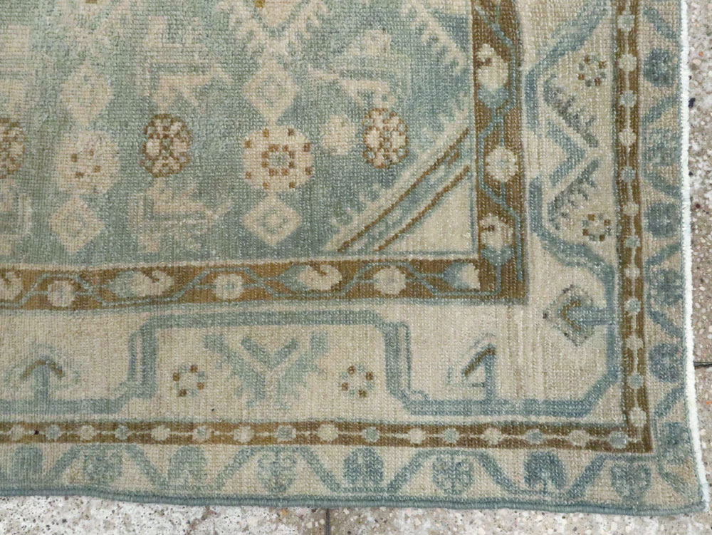 Vintage Persian Malayer Throw Rug, No.27221 - Galerie Shabab