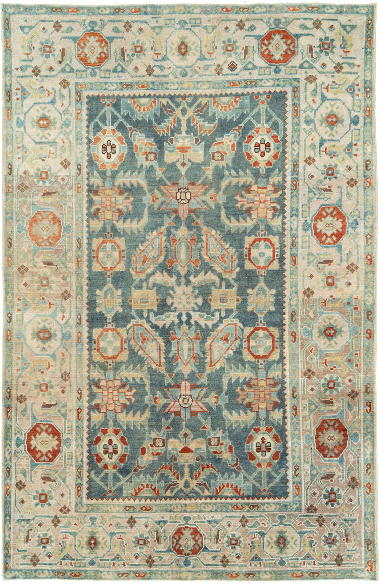 Vintage Persian Malayer Accent Rug, No.27222 - Galerie Shabab