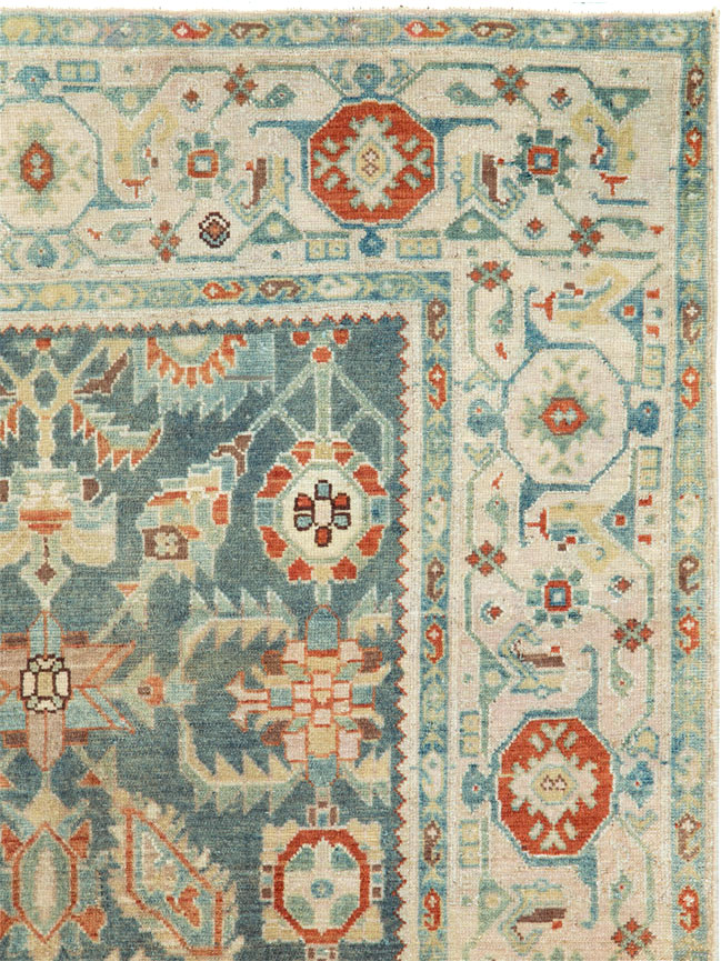 Vintage Persian Malayer Accent Rug, No.27222 - Galerie Shabab