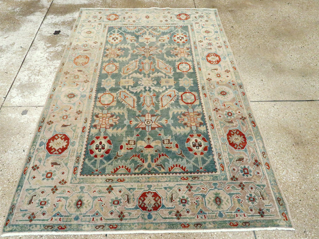 Vintage Persian Malayer Accent Rug, No.27222 - Galerie Shabab